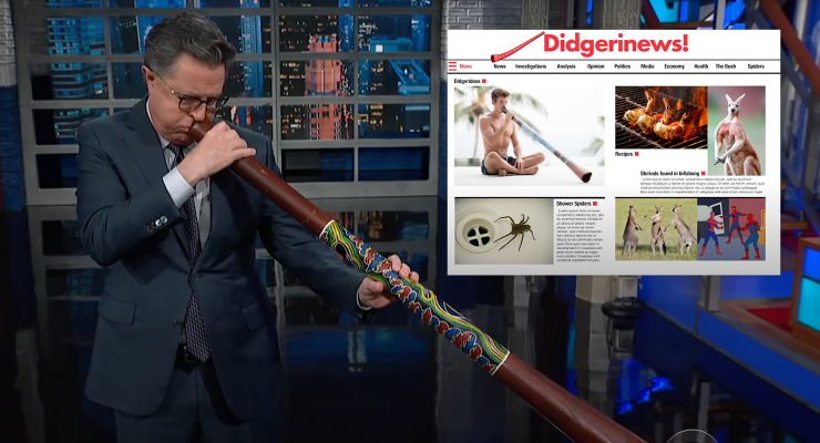 Composite of a monologue from The Late Show with Stephen Colbert (Image: CBS/YouTube)