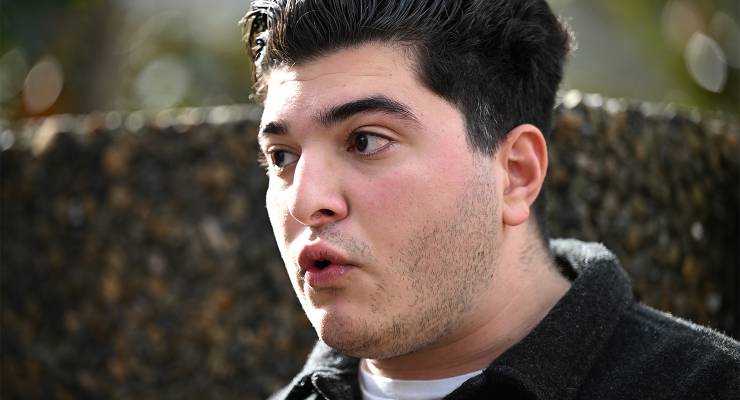 Activist Drew Pavlou (Image: AAP/Dan Himbrechts)