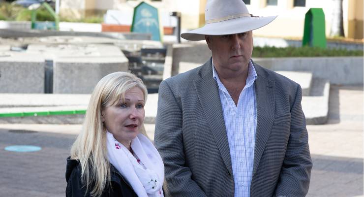 Bass MP Lara Alexander Lara Alexander and Lyons MP John Tucker (Image: AAP/Sonja Ambrose)