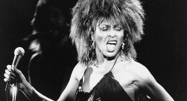 Tina Turner performing in Los Angeles, 1984 (Image: AAP/AP/Phil Ramey)