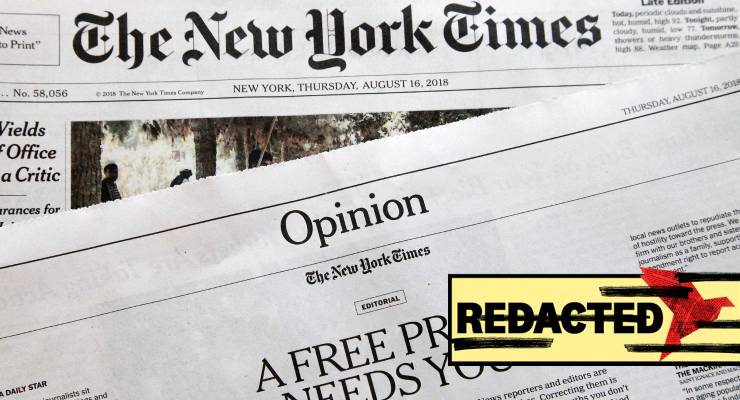 New York Times editorial, 2018