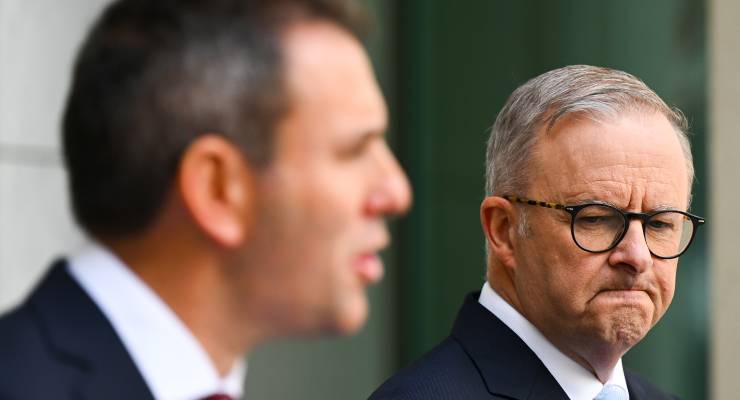 Treasurer Jim Chalmers and Prime Minister Anthony Albanese