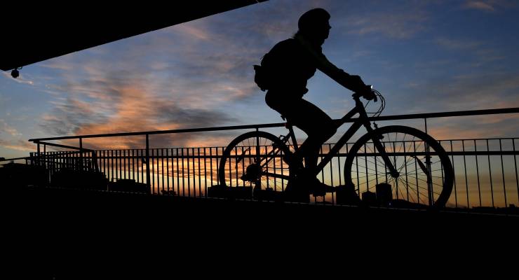 Man on a bike