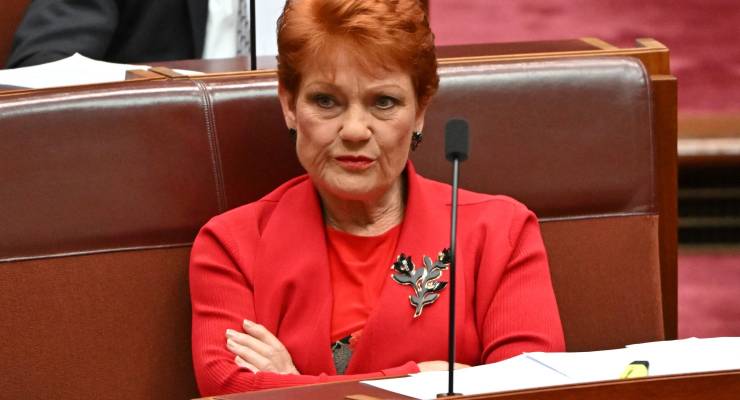 One Nation leader Pauline Hanso