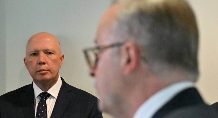 Leader of the Opposition Peter Dutton and Prime Minister Anthony Albanese