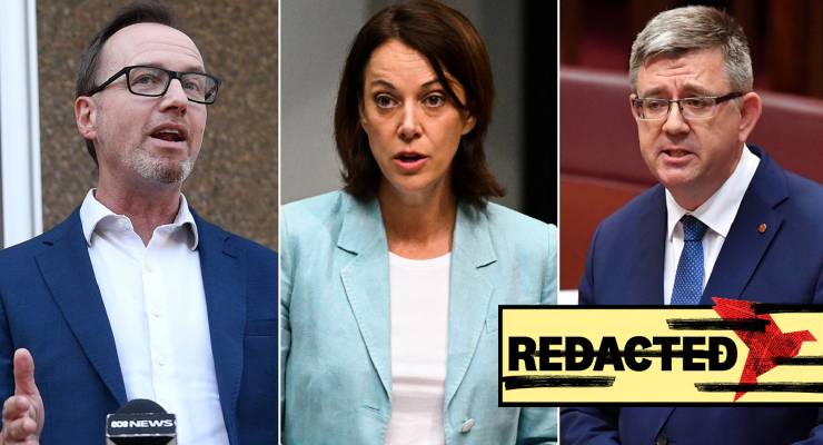 David Shoebridge, Sophie Scamps and Paul Scarr (Images: AAP)