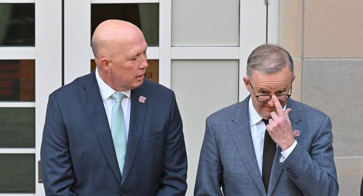 Peter Dutton and Anthony Albanese