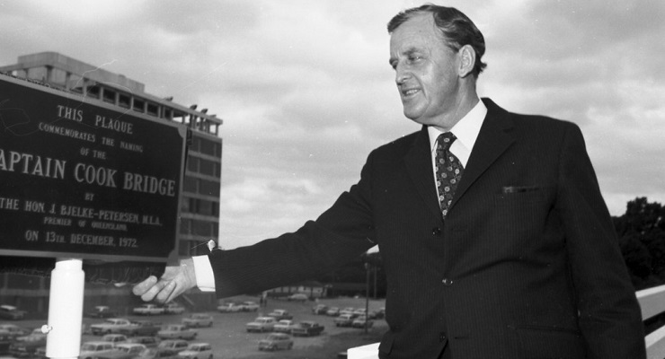 Former Queenland premier Joh Bjelke-Petersen