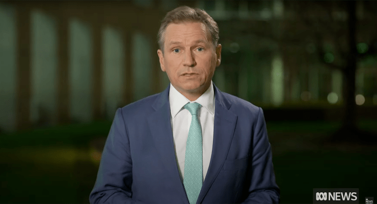 The ABC's now former political editor Andrew Probyn (Image: ABC)