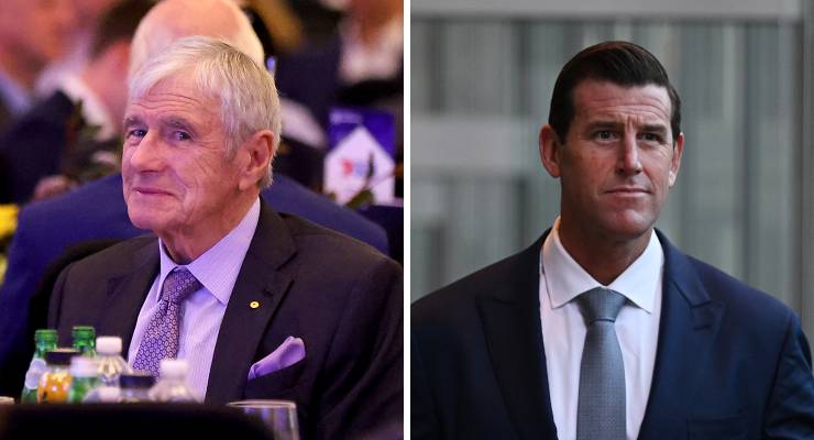 Seven Network chairman Kerry Stokes and Ben Roberts-Smith (Images: AAP)