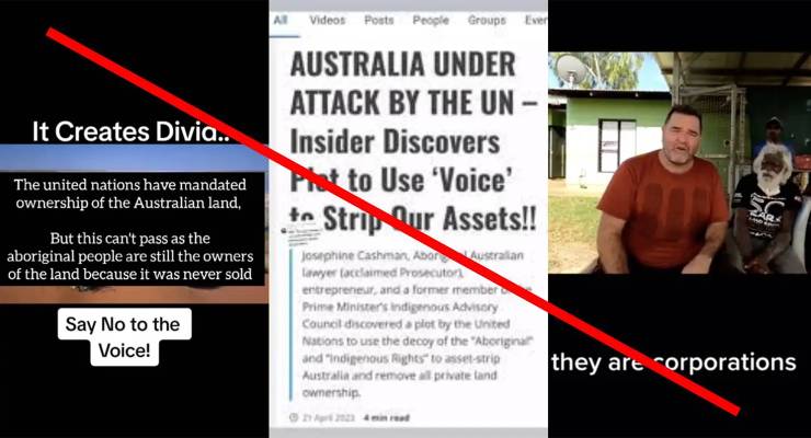 TikToks with misinformation about Voice to Parliament are commonplace (Image: Supplied)