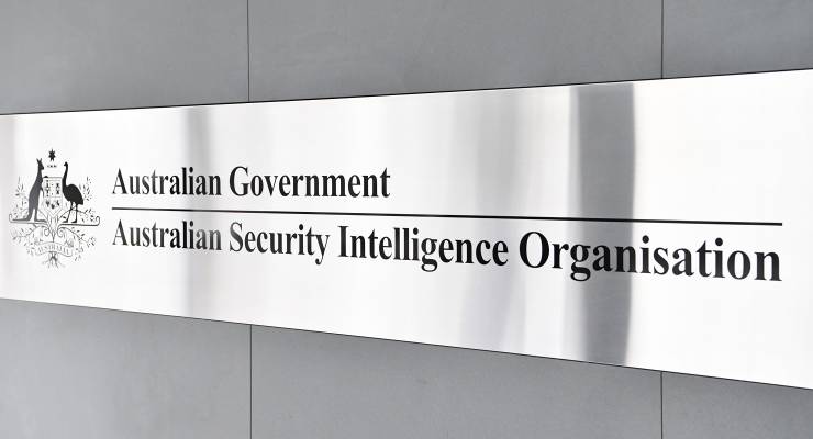 Signage at ASIO headquarters