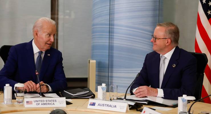 US President Joe Biden and Australian Prime Minister Anthony Albanese (Image: AP/Jonathan Ernst)