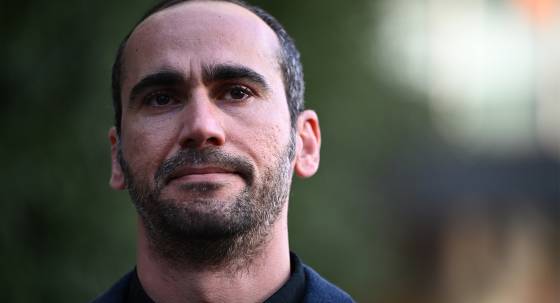 Mostafa Azimitabar speaks outside the Federal Court in Melbourne (Image: AAP/Joel Carrett)