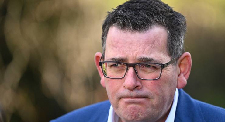 Victorian Premier Daniel Andrews speaks to the press