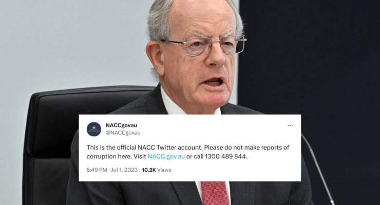 NACC commissioner Paul Brereton (Image: AAP/Mick Tsikas, Twitter/@NACCgovau)