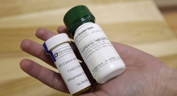 The abortion-inducing drug RU-486, known in Australia as MS-2 Step (Image: AP/Charlie Neibergall)