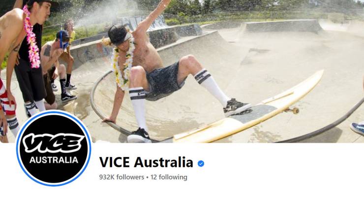 The Vice Australia Facebook page (Image: Facebook)