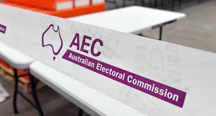 Australian Electoral Commission branding (Image: AAP/Mick Tsikas)