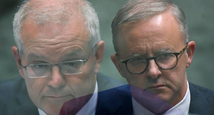 Scott Morrison and Anthony Albanese