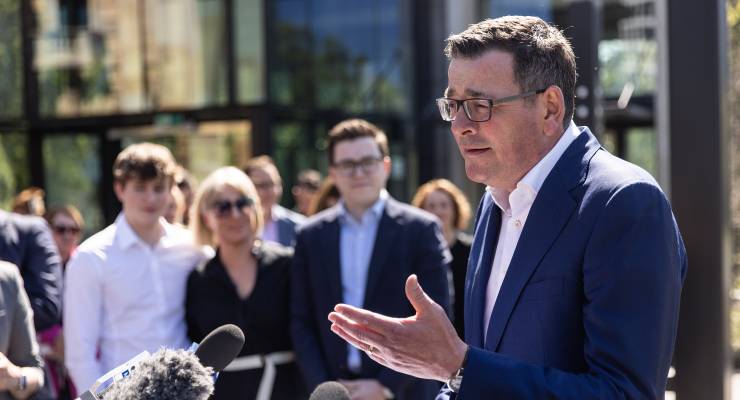 Victorian Premier Daniel Andrews announces his resignation (Image: AAP/Diego Fedele)