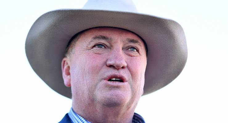 Member for New England Barnaby Joyce (Image: AAP/Bianca De Marchi)