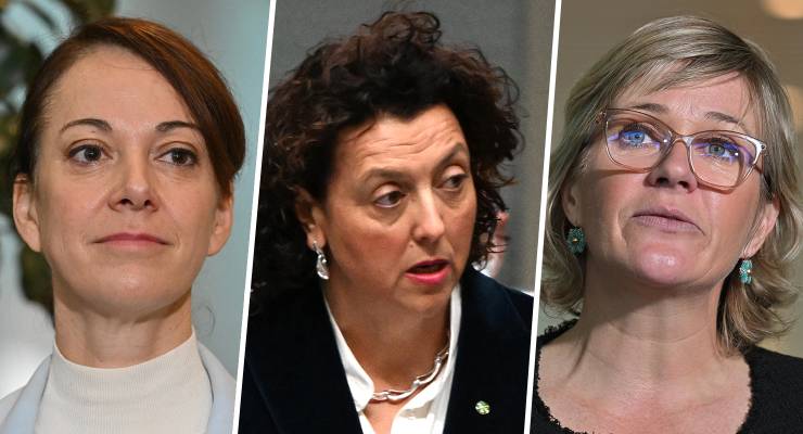 Teal MPs Sophie Scamps, Monique Ryan and Zali Steggall (Images: AAP)