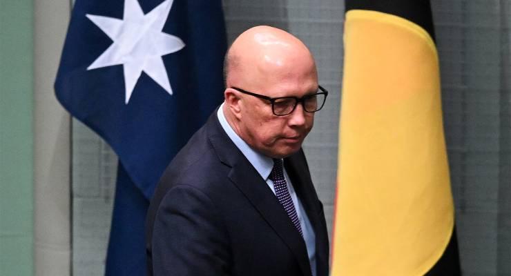 Opposition Leader Peter Dutton (Image: AAP/Lukas Coch)