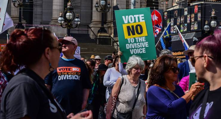 Vote No Rally in Melbourne