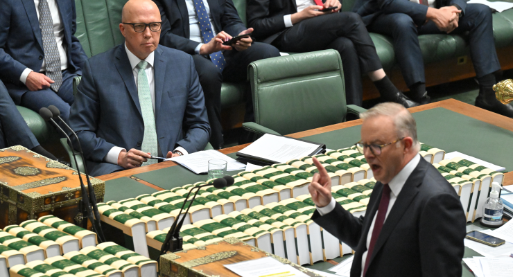 Opposition Leader Peter Dutton and Prime Minister Anthony Albanese (Image: AAP/Mick Tsikas)