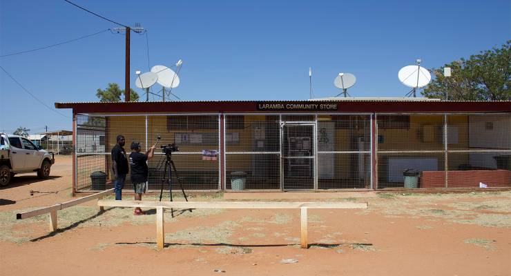 Laramba Community Store on polling day (Image: Julia Bergin)