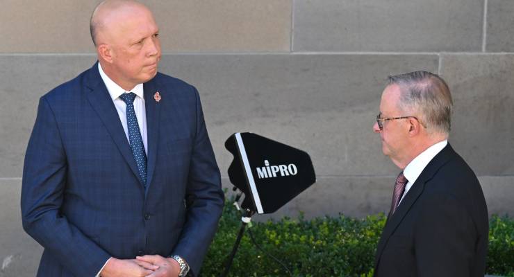 Opposition Leader Peter Dutton and Prime Minister Anthony Albanese (Image: AAP/Mick Tsikas)