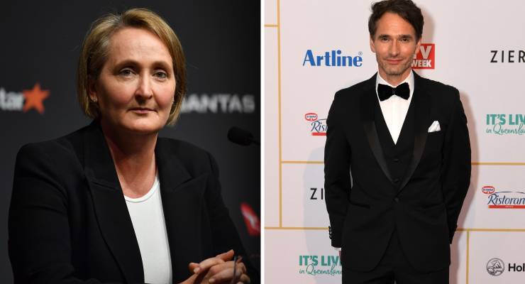 Qantas Group CEO Vanessa Hudson and board member Todd Sampson