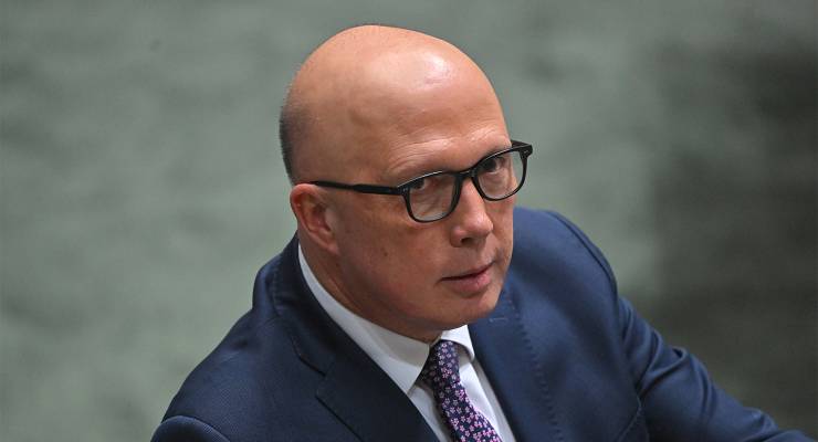 Leader of the Opposition Peter Dutton during Question Time (Image: AAP/Mick Tsikas)