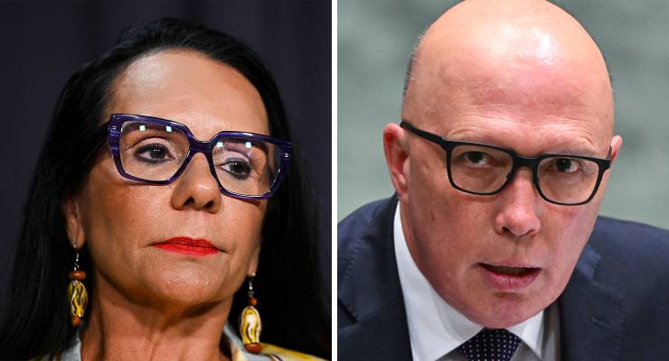 Linda Burney and Peter Dutton (Images: AAP)