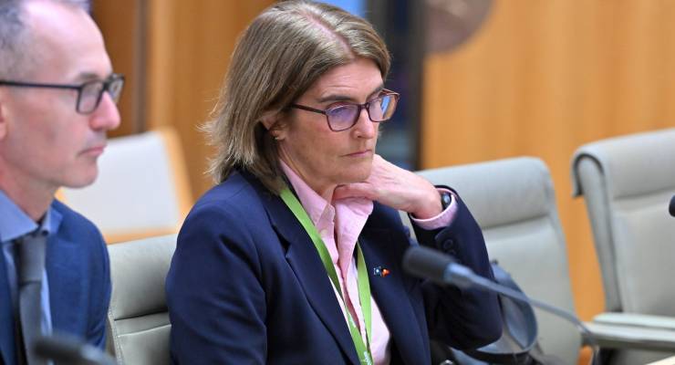 Reserve Bank of Australia Governor Michele Bullock during Senate Estimates at Parliament House in Canberra