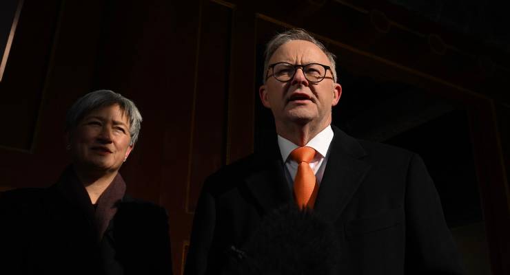 Penny Wong and Anthony Albanese