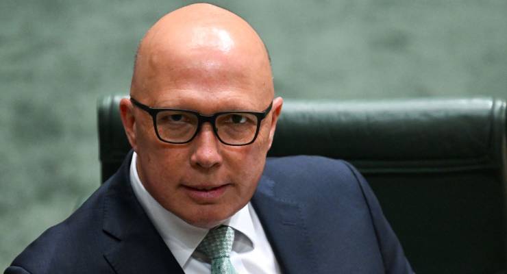Opposition Leader Peter Dutton (Image: AAP/Lukas Coch)