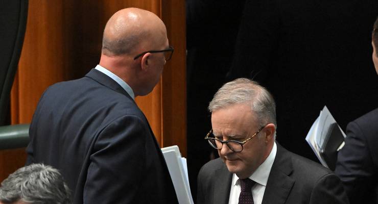 Peter Dutton and Anthony Albanese (Image: AAP/Mick Tsikas)