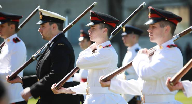 Recruits at the Australian Defence Force Academy (Image: Xinhua/Sipa USA/Chu Chen/Xinhua)