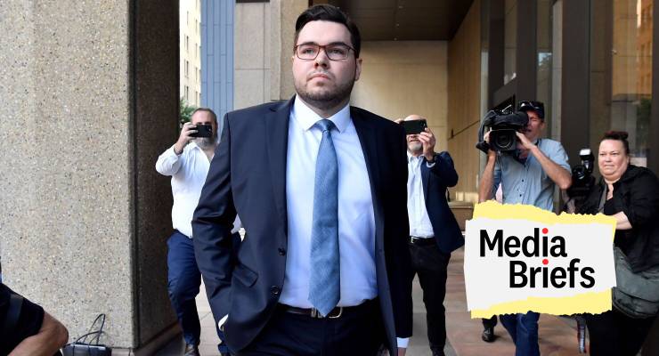Bruce Lehrmann arrives at the Federal Court of Australia (Image: AAP/Bianca De Marchi)