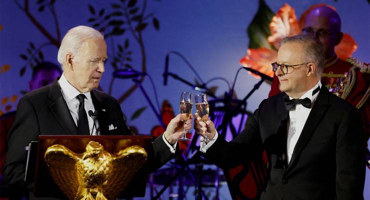 US President Joe Biden and Prime Minister Anthony Albanese (Image: Reuters/AAP/Jonathan Ernst)