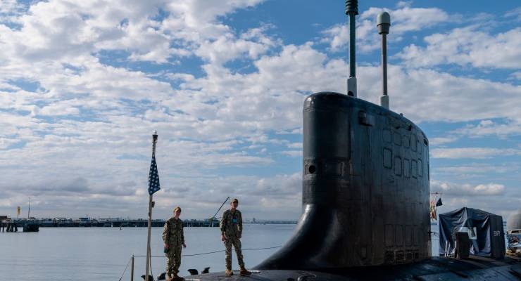 A Virginia-class nuclear-powered attack submarine (Image: AAP/Richard Wainwright)