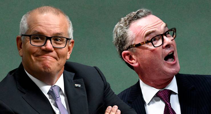 Scott Morrison and Christopher Pyne