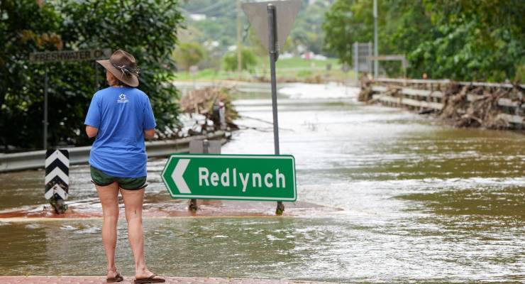 Floodwaters in Cairns following Cyclone Jasper in 2023 (Image: AAP/Nuno Avendano)