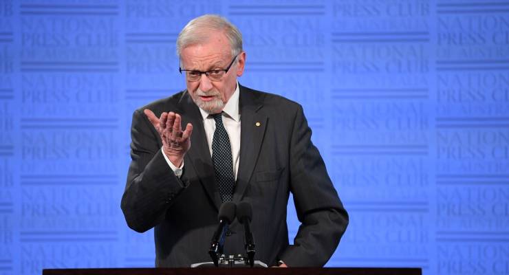 Former foreign minister Gareth Evans (Image: AAP/Lukas Coch)