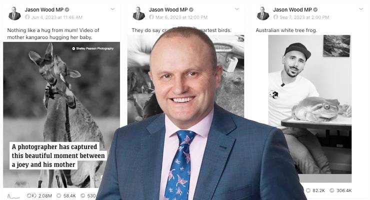 Liberal MP Jason Wood and his most popular Facebook posts (Image: Jason Wood/Meta)