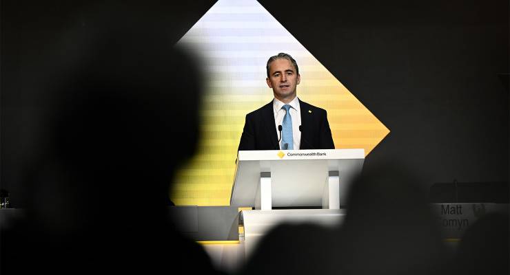Commonwealth Bank CEO Matt Comyn (Image: AAP/Dan Himbrechts)