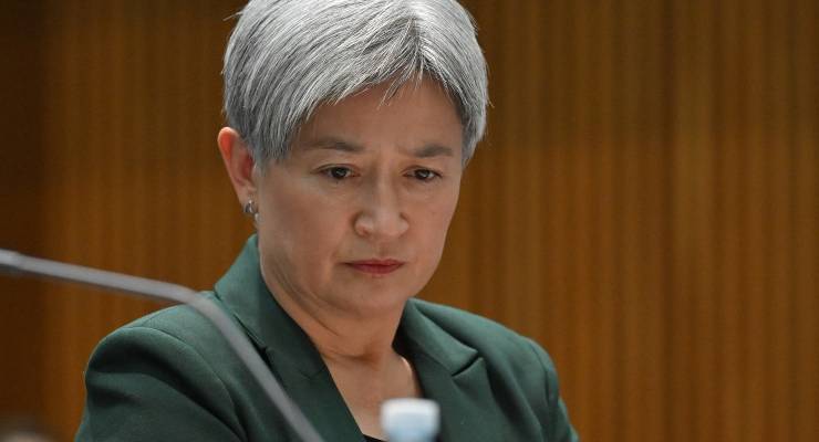Foreign Minister Penny Wong during Senate estimates (Image: AAP/Mick Tsikas)