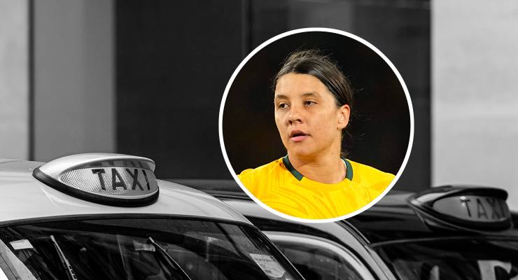 British London taxis and the Matildas' Sam Kerr (Images: AAP/Adobe)